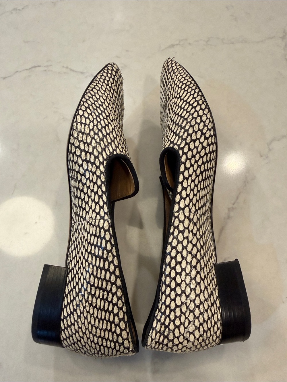 Tory Burch Pascal Pointy Toe Loafer in King Cobra Size 9 - Picture 7 of 9